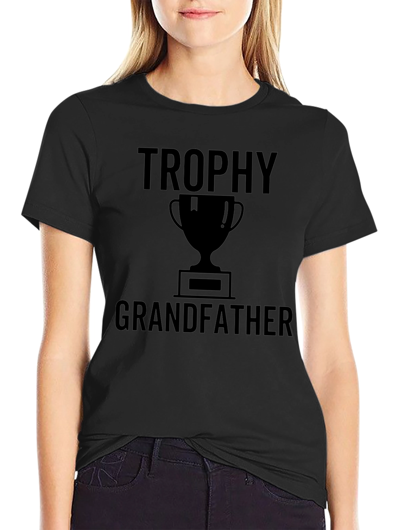 Trophy Grandfather Black T-Shirt