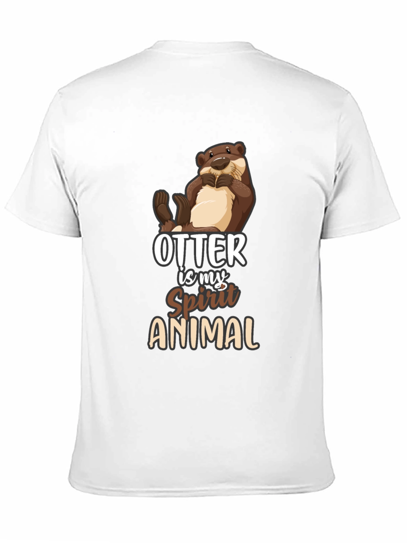 Otter Spirit Animal Black T-Shirt