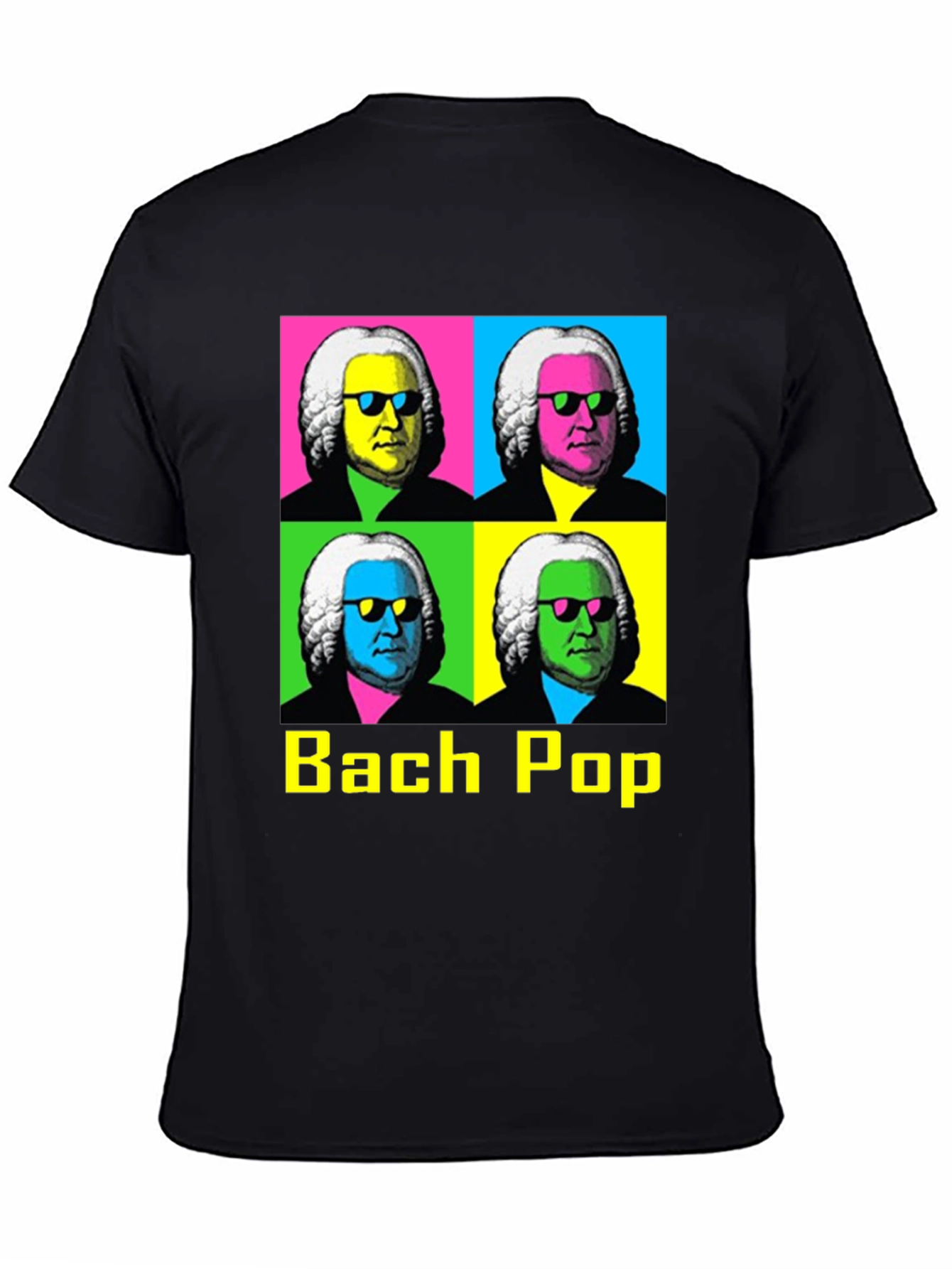 Bach Pop Art T-Shirt - Musical Retro Style