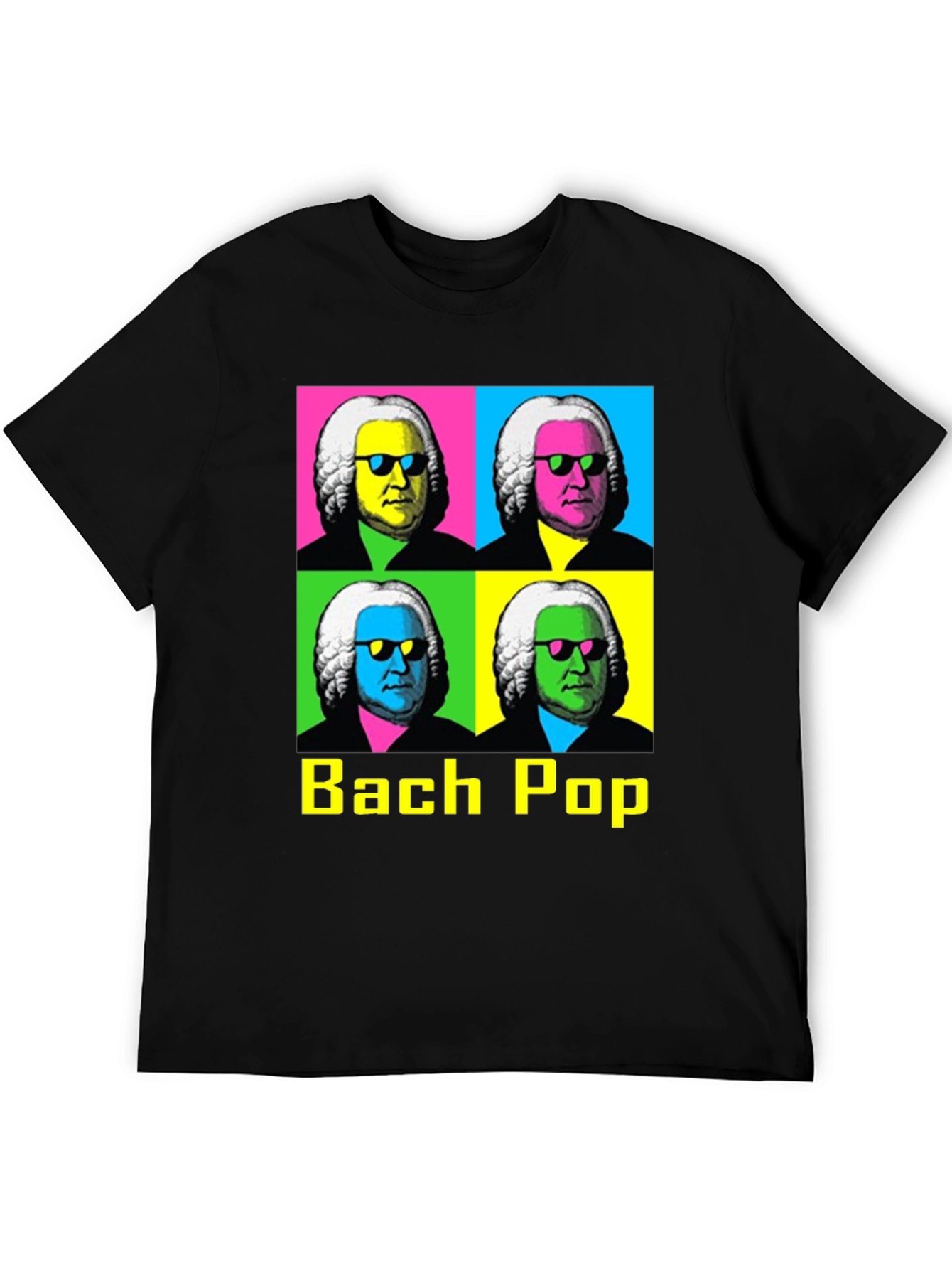Bach Pop Art T-Shirt - Musical Retro Style