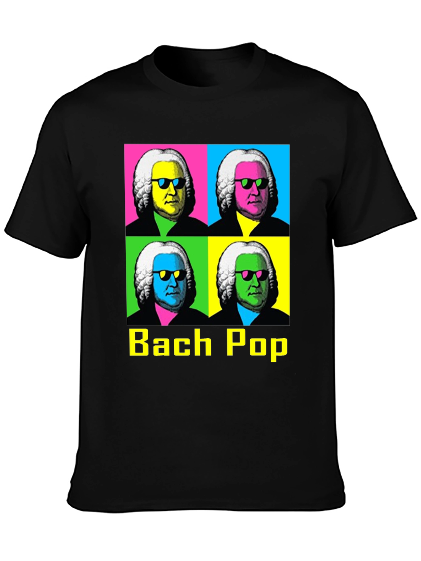 Bach Pop Art T-Shirt - Musical Retro Style