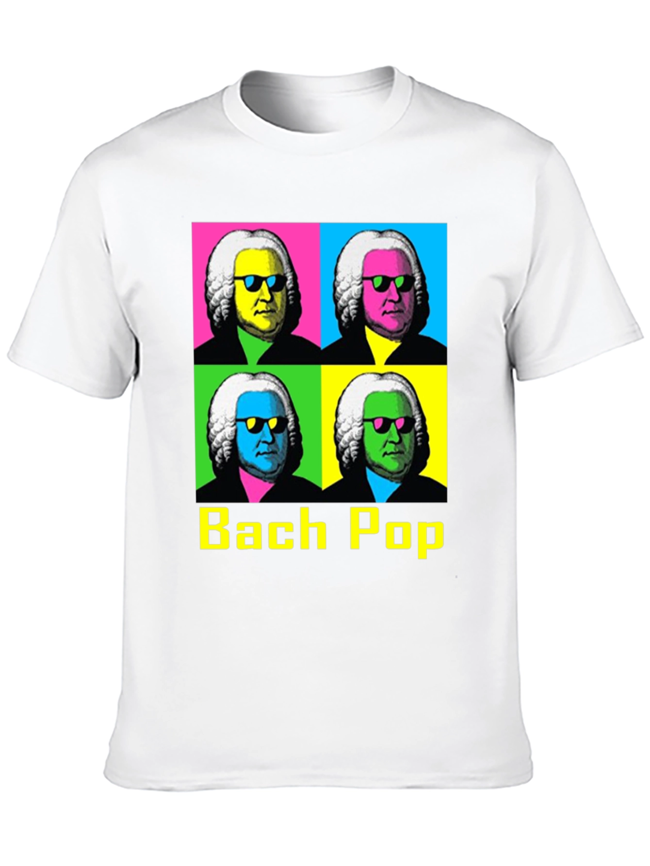 Bach Pop Art T-Shirt - Musical Retro Style