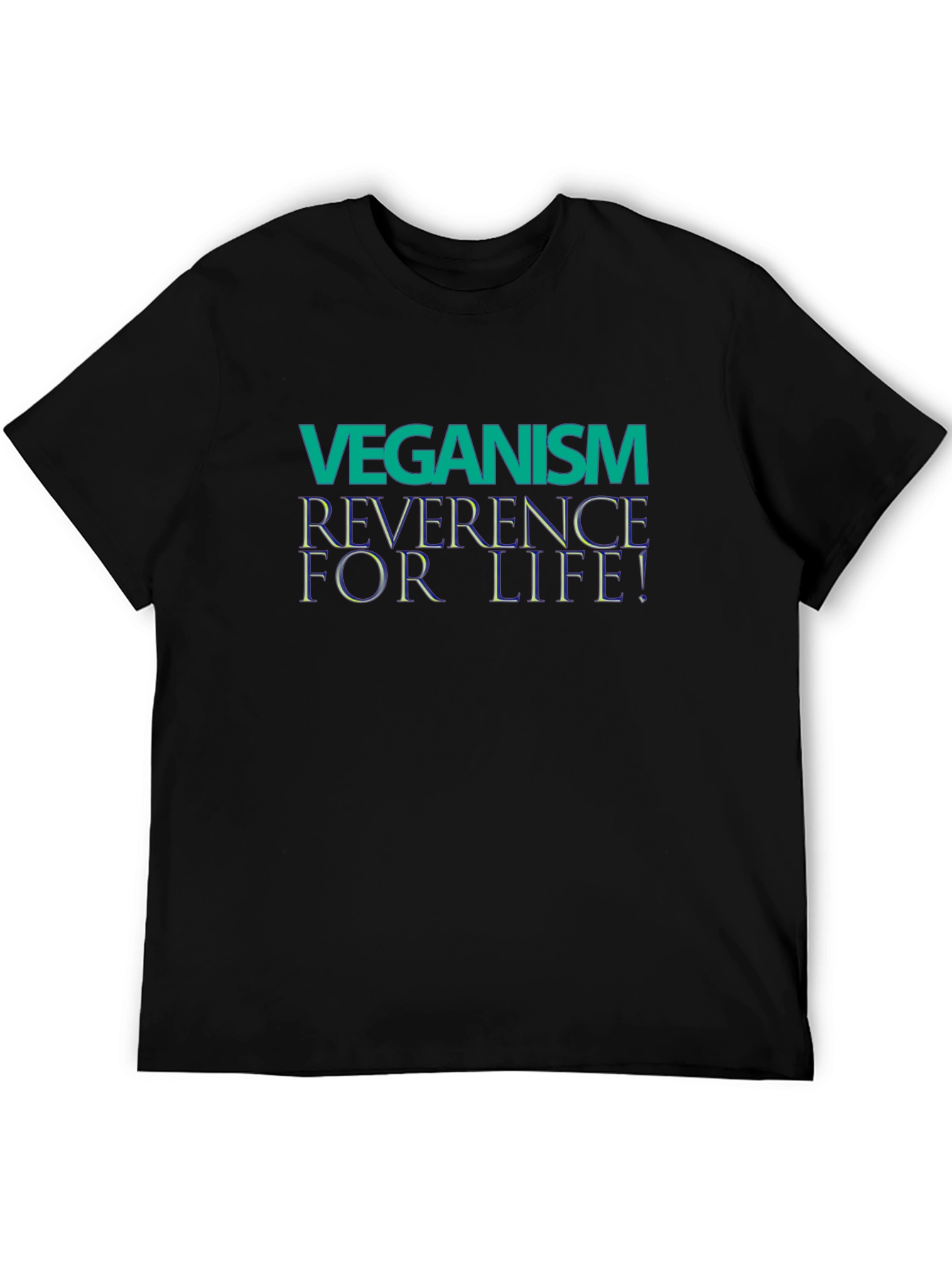 Veganism Reverence for Life Black T-Shirt