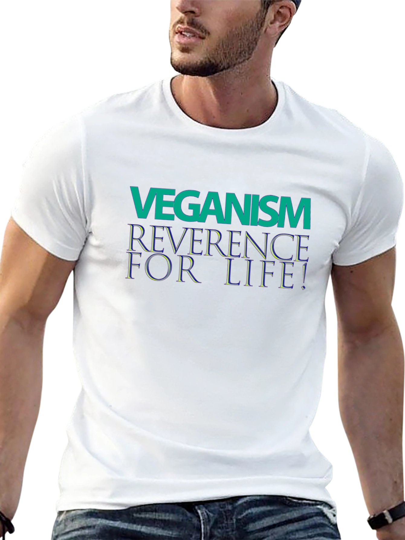 Veganism Reverence for Life Black T-Shirt