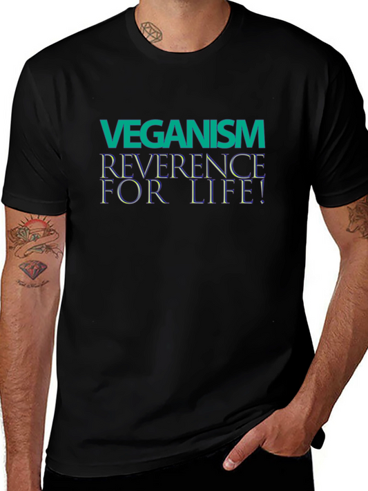 Veganism Reverence for Life Black T-Shirt
