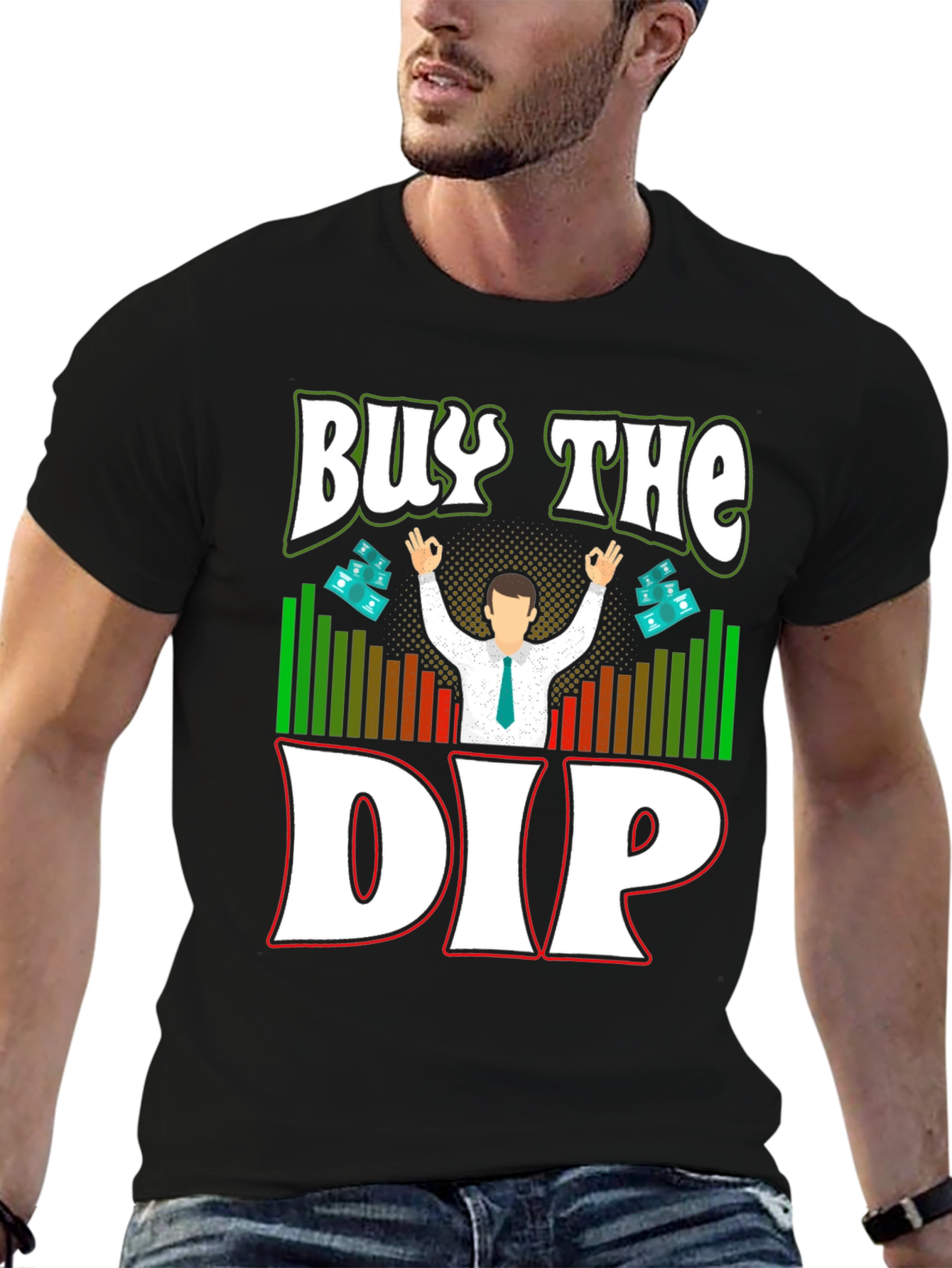 Buy the Dip Graphic T-Shirt - Trader Investment Tee