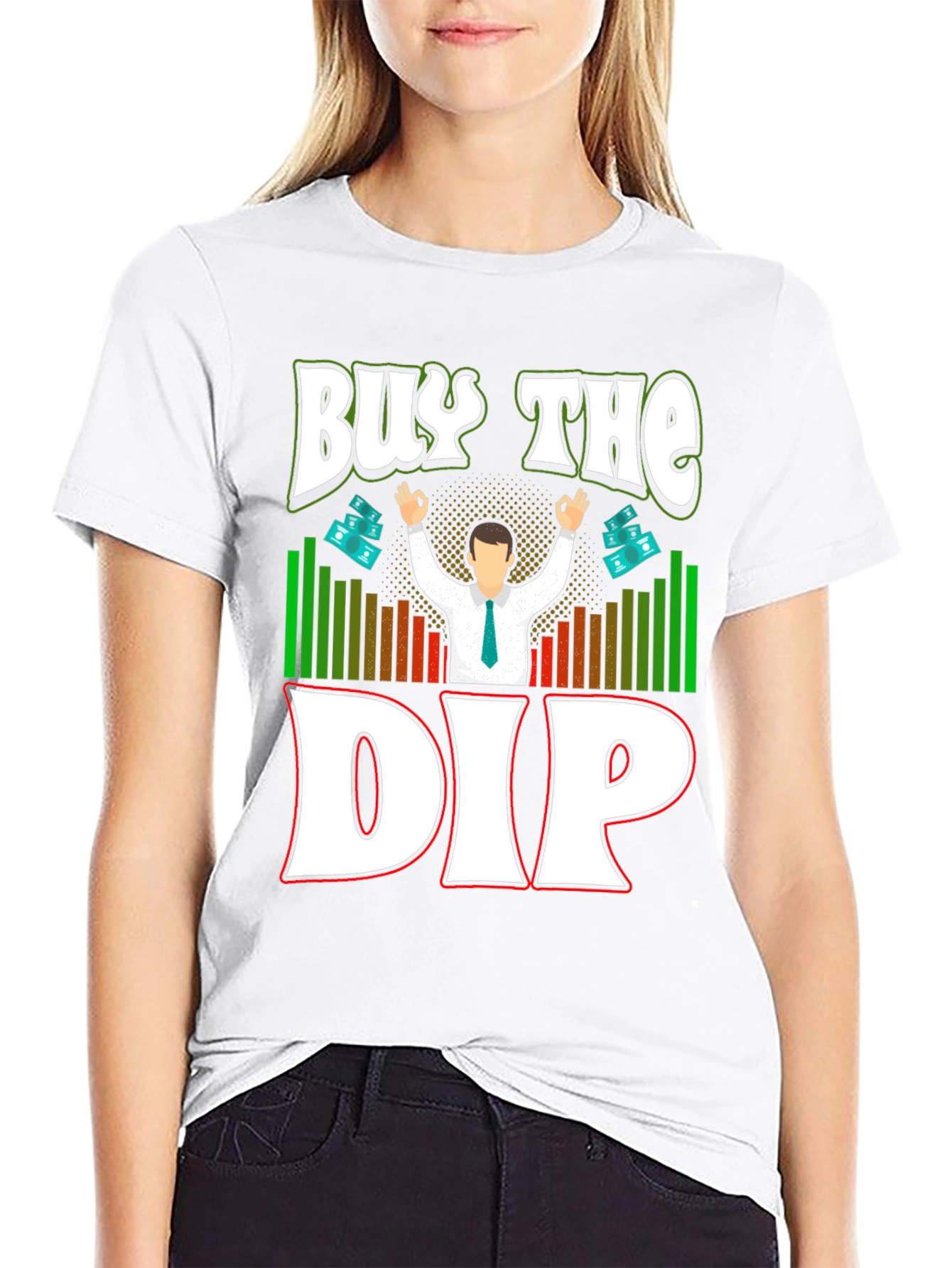 Buy the Dip Graphic T-Shirt - Trader Investment Tee