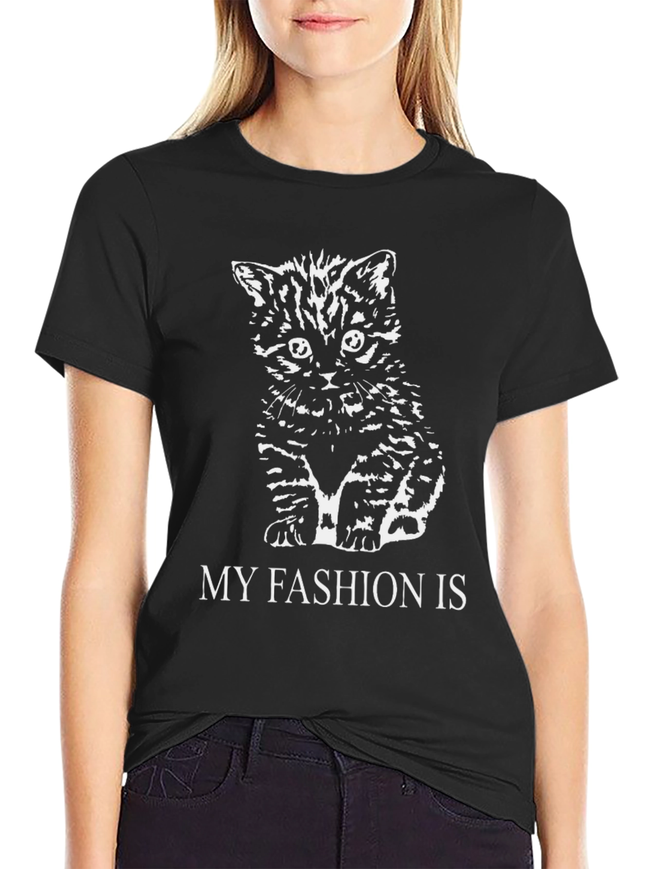 Kitten Graphic Tee - My Fashion Is Cats!