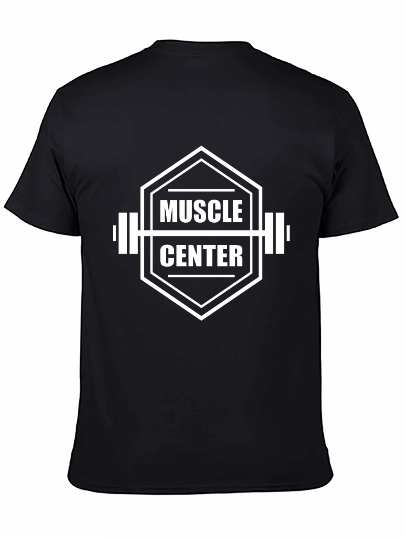 Muscle Center Graphic Tee - Black