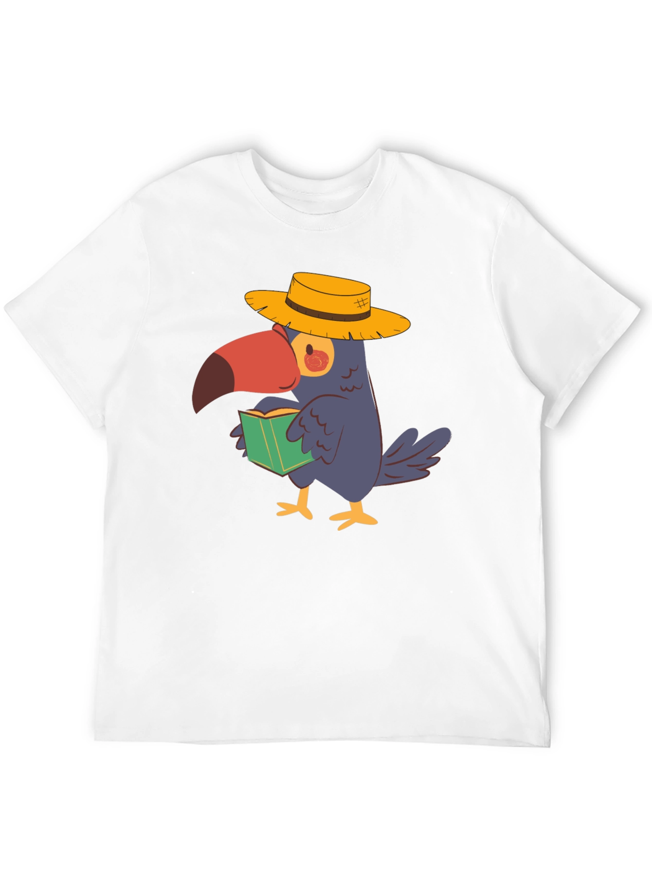Toucan Reader Black T-Shirt