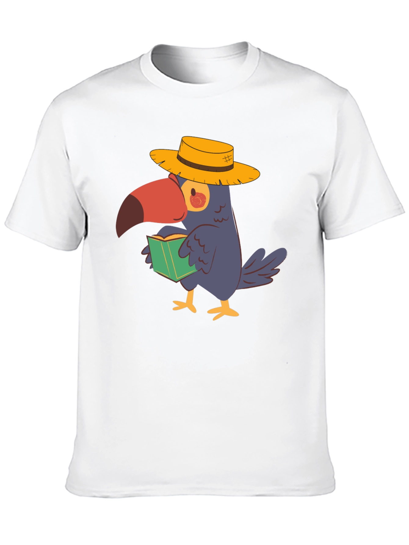 Toucan Reader Black T-Shirt