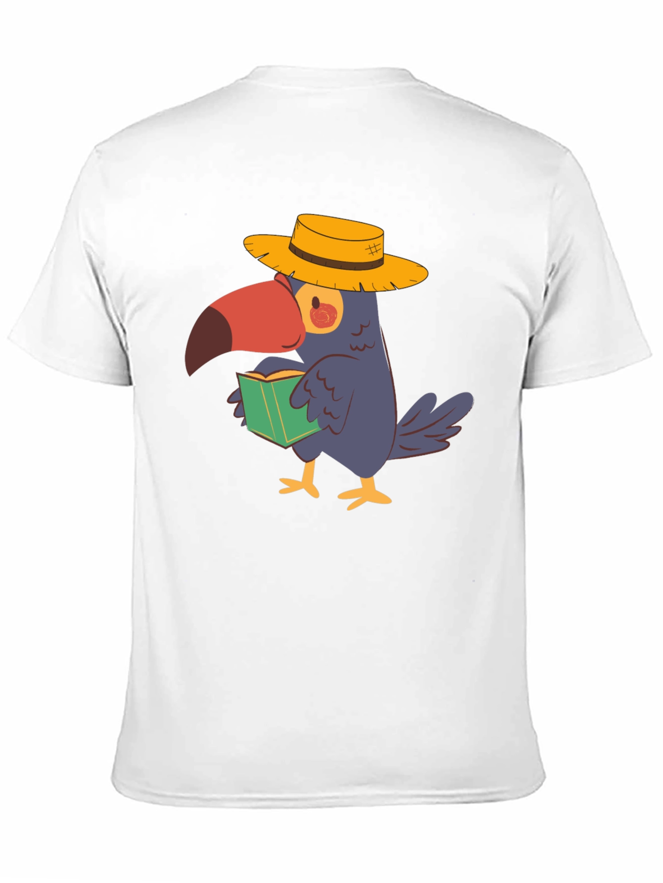 Toucan Reader Black T-Shirt