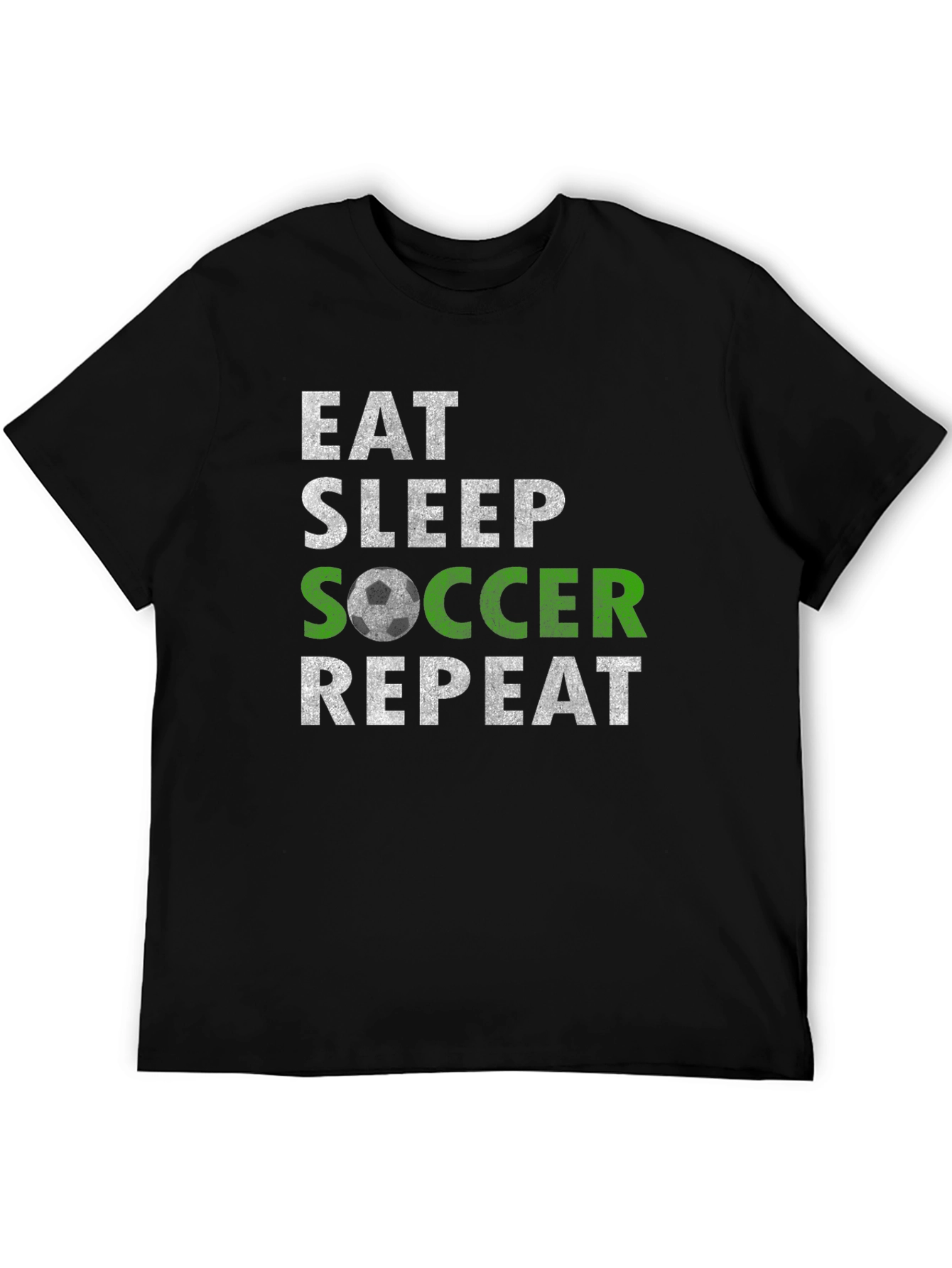 Eat Sleep Soccer Repeat Graphic Tee