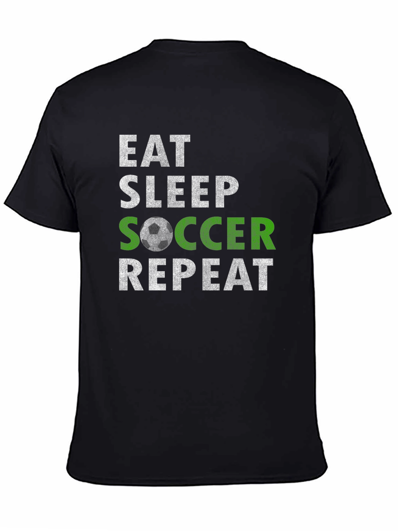 Eat Sleep Soccer Repeat Graphic Tee