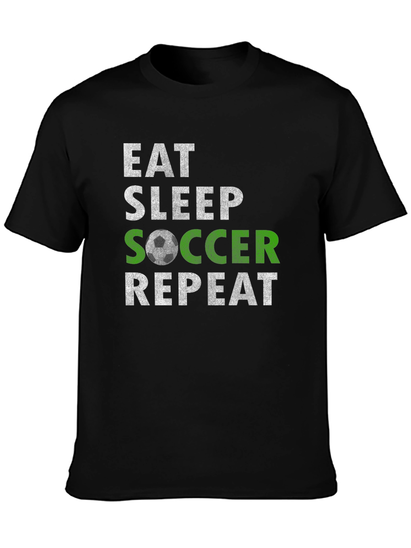 Eat Sleep Soccer Repeat Graphic Tee