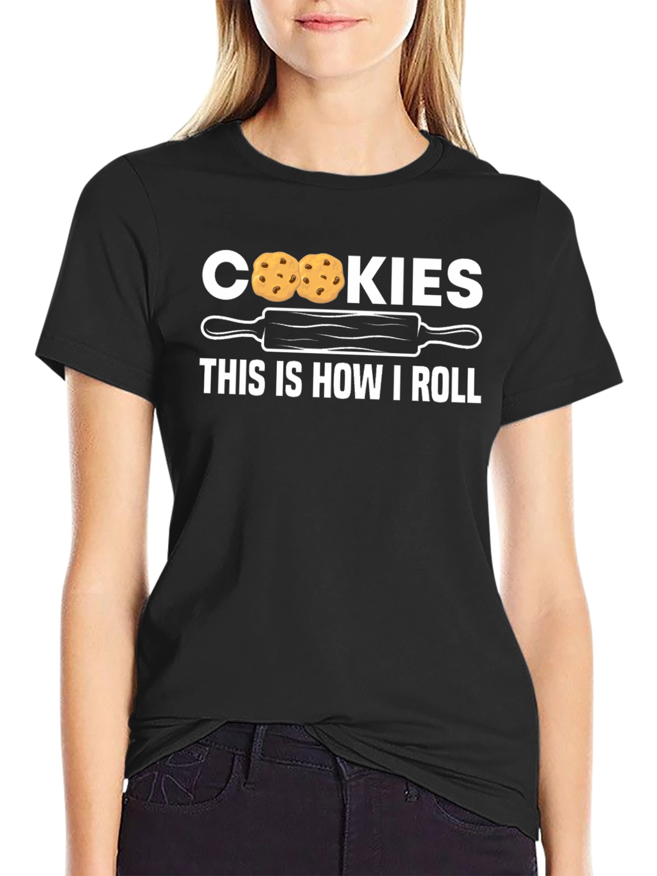 Cookies This Is How I Roll Novelty T-Shirt