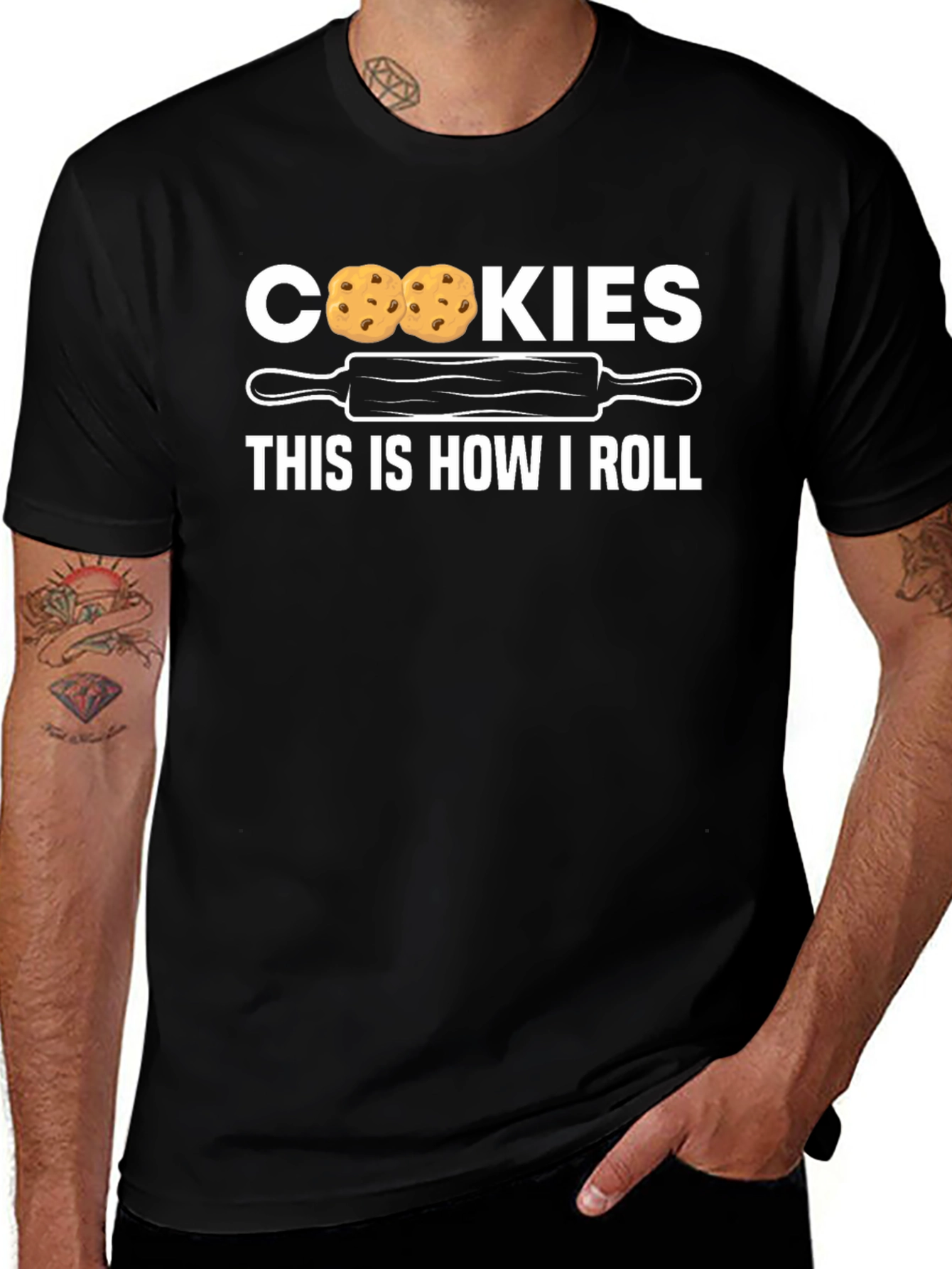 Cookies This Is How I Roll Novelty T-Shirt