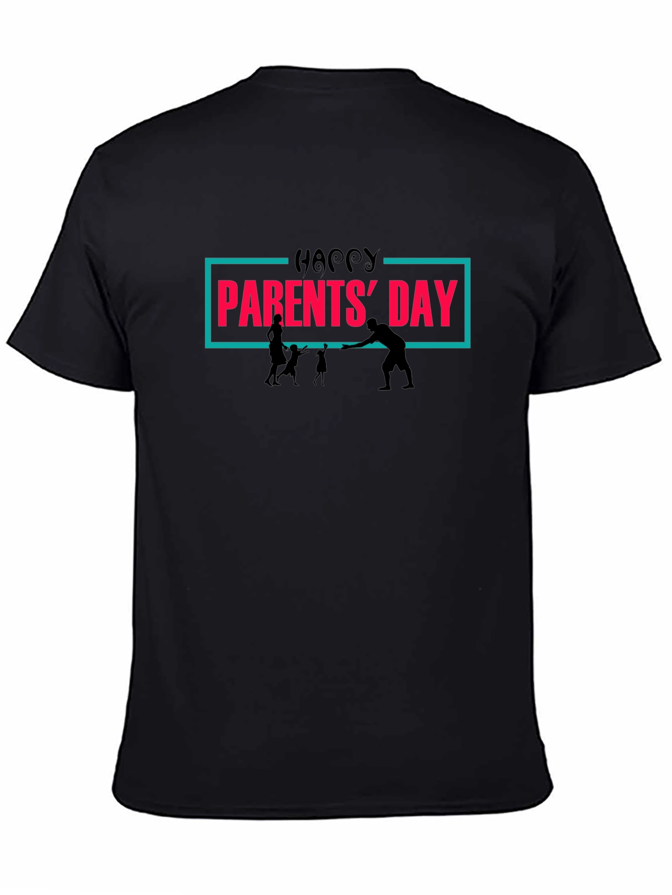 Happy Parents Day Graphic Tee - Black