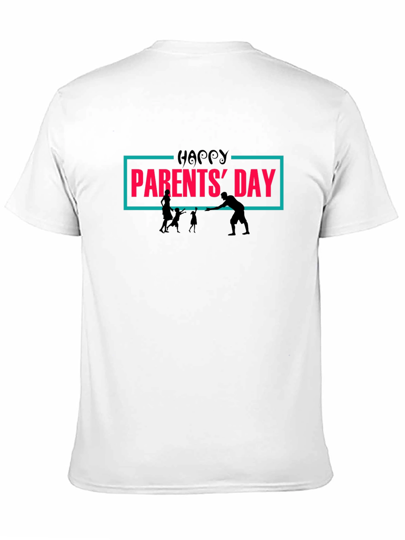 Happy Parents Day Graphic Tee - Black