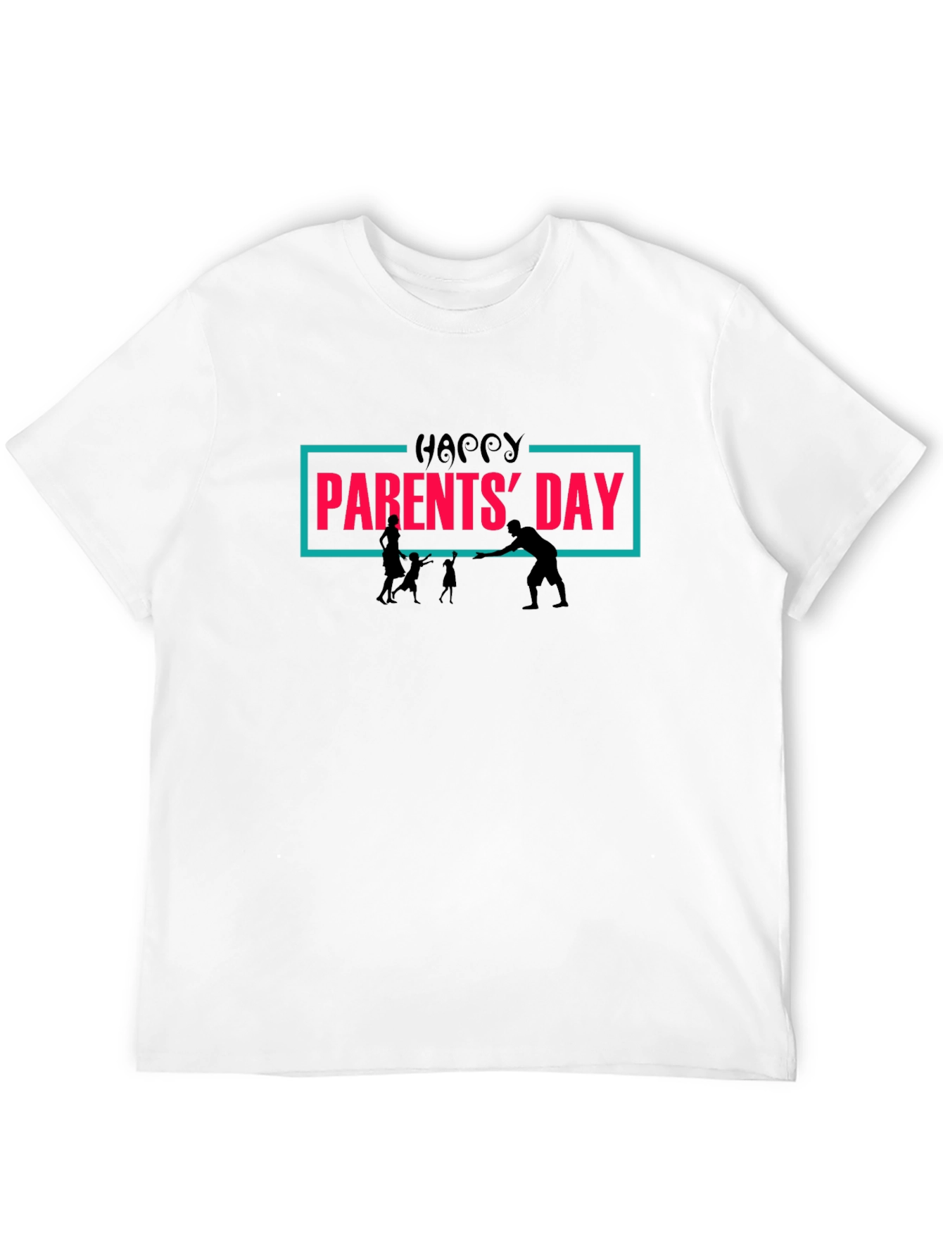 Happy Parents Day Graphic Tee - Black