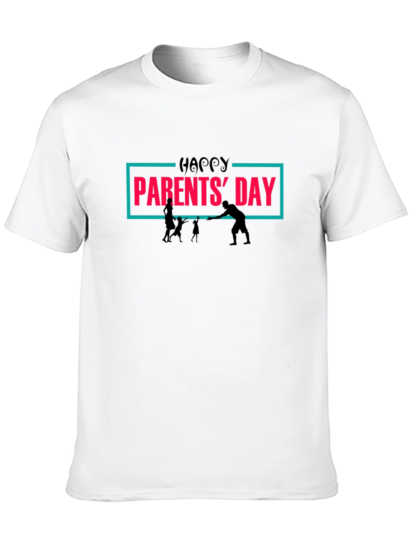 Happy Parents Day Graphic Tee - Black