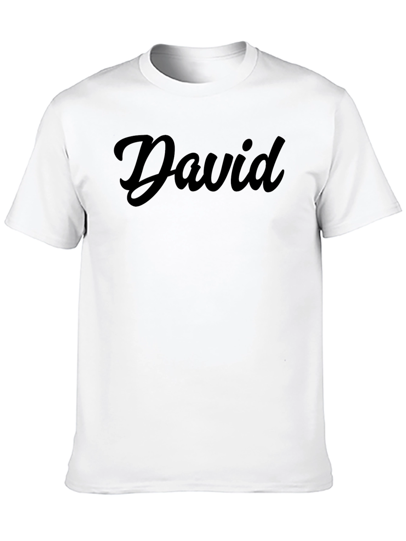 Mens Black David Graphic T-Shirt