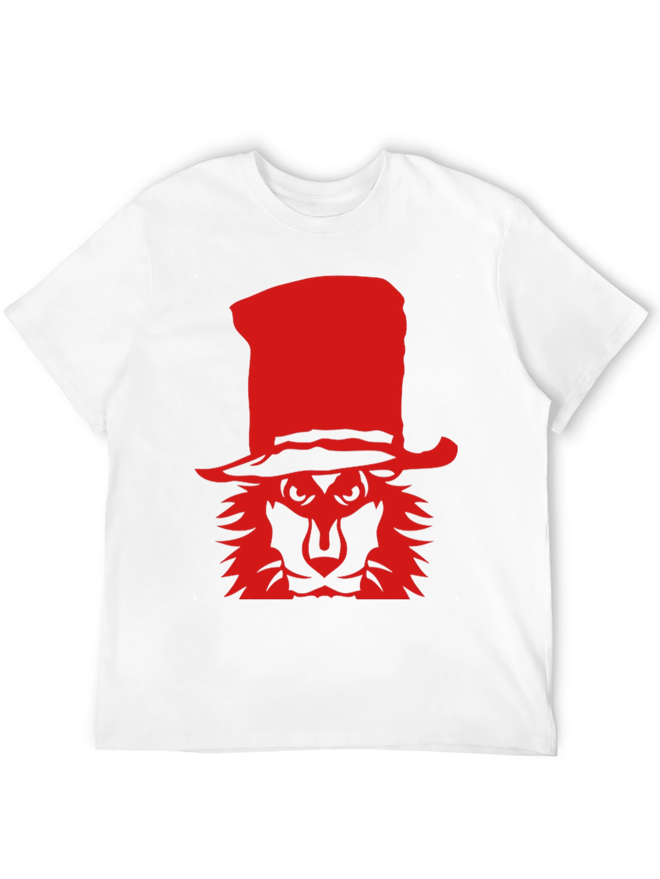 Lion in a Hat Black T-Shirt