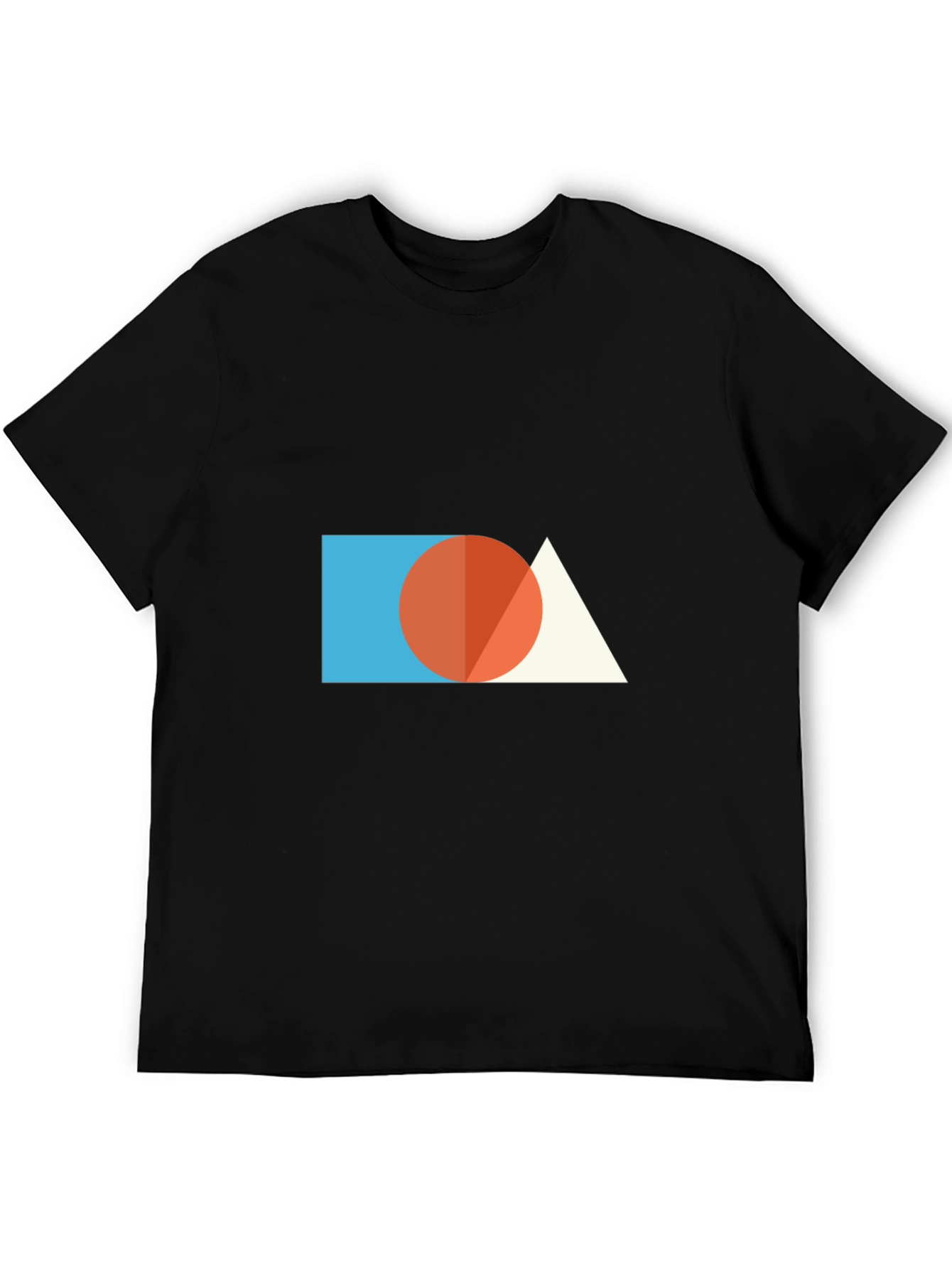 Geometric Graphic Tee - Modern Minimalist Design