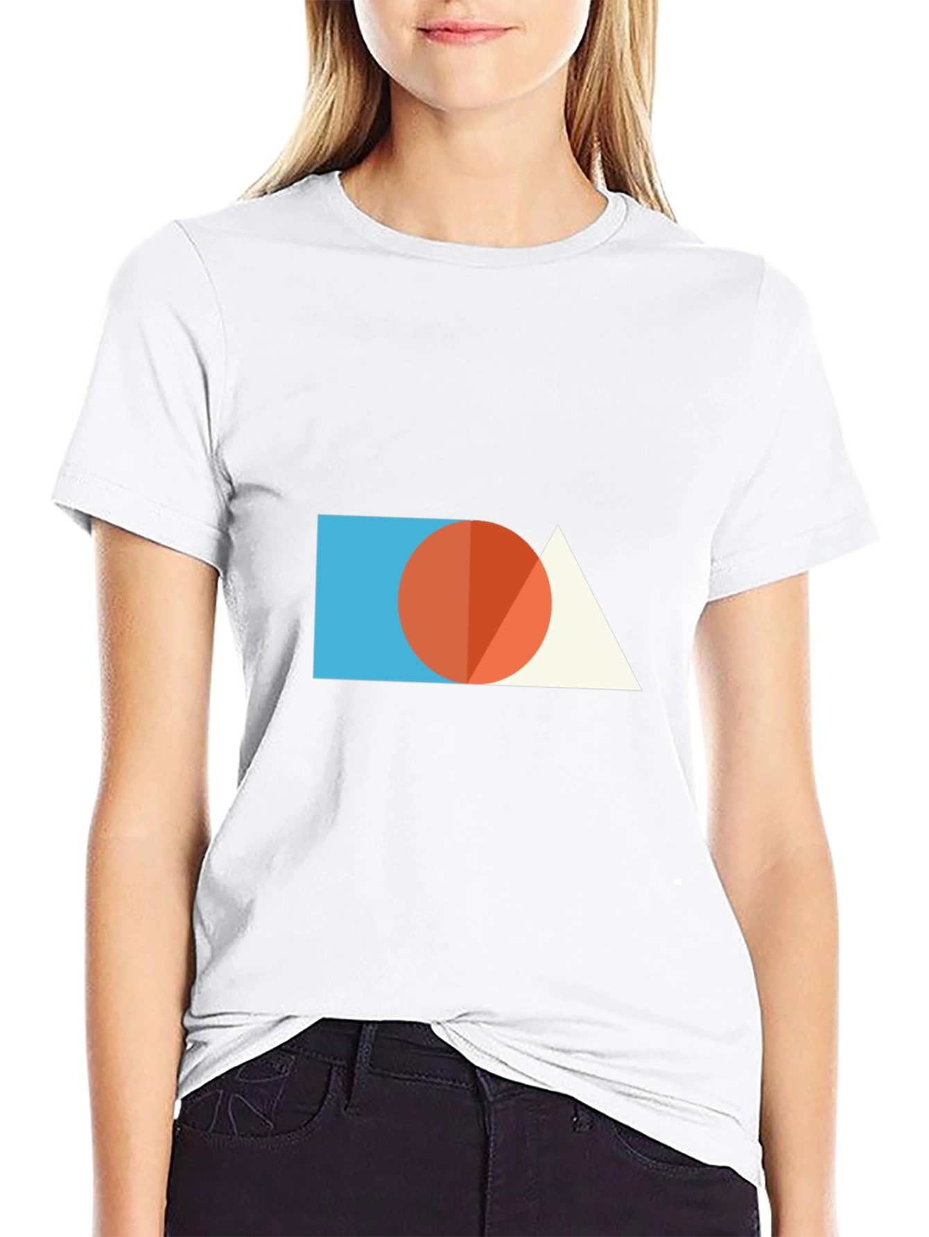 Geometric Graphic Tee - Modern Minimalist Design