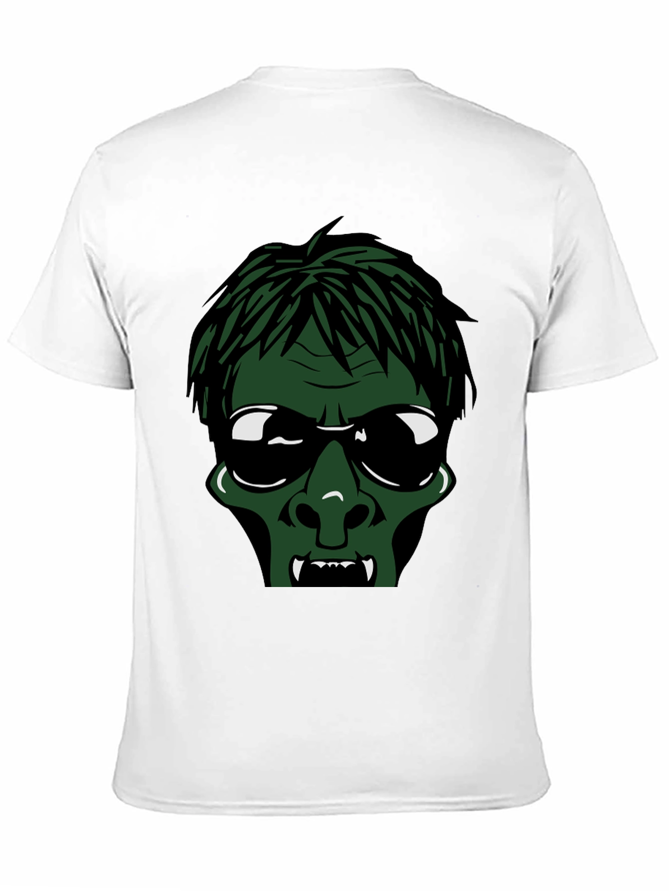 Zombie Face Black T-Shirt