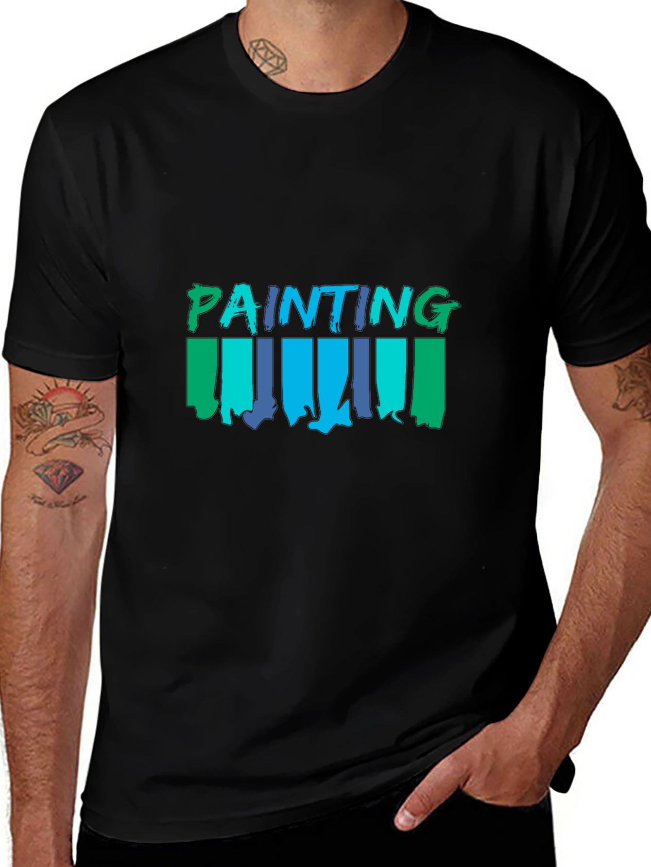 Painting Brush Strokes Graphic T-Shirt