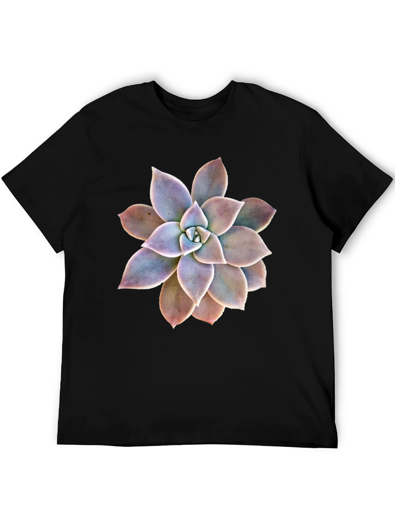 Succulent Graphic Black T-Shirt