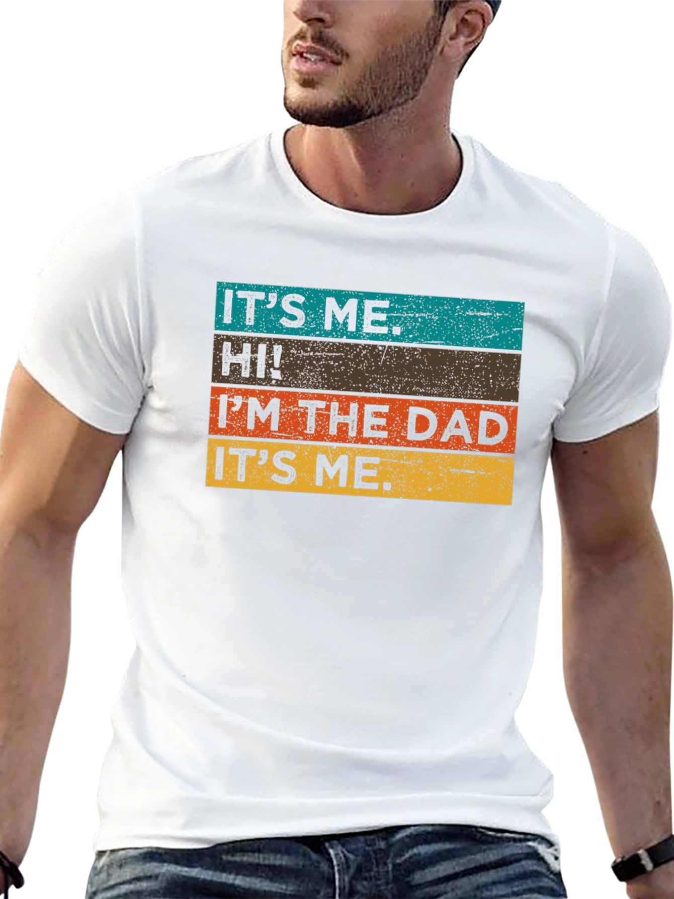 Its Me. Hi! Im the Dad T-Shirt - Black