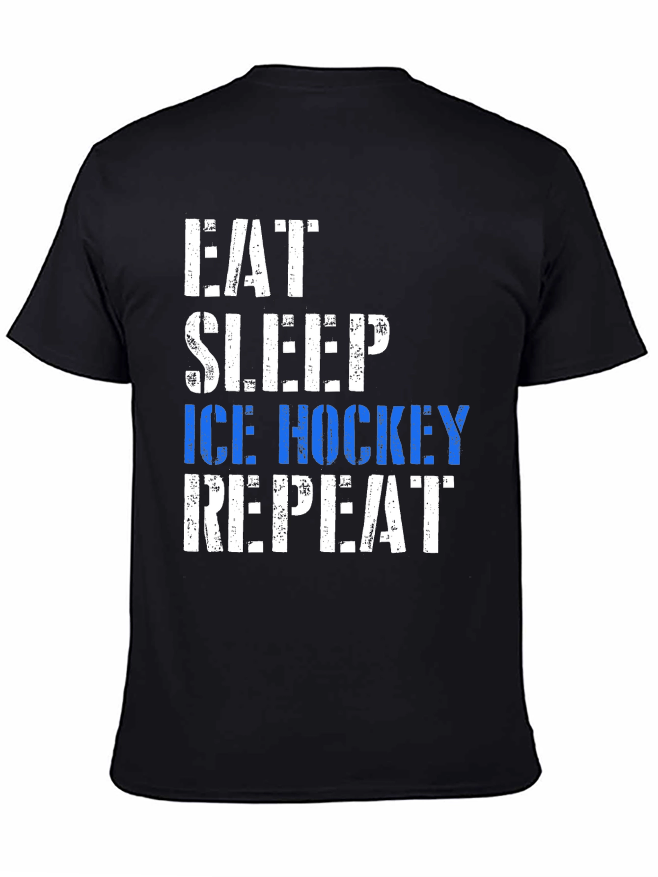 Eat Sleep Ice Hockey Repeat Graphic Tee