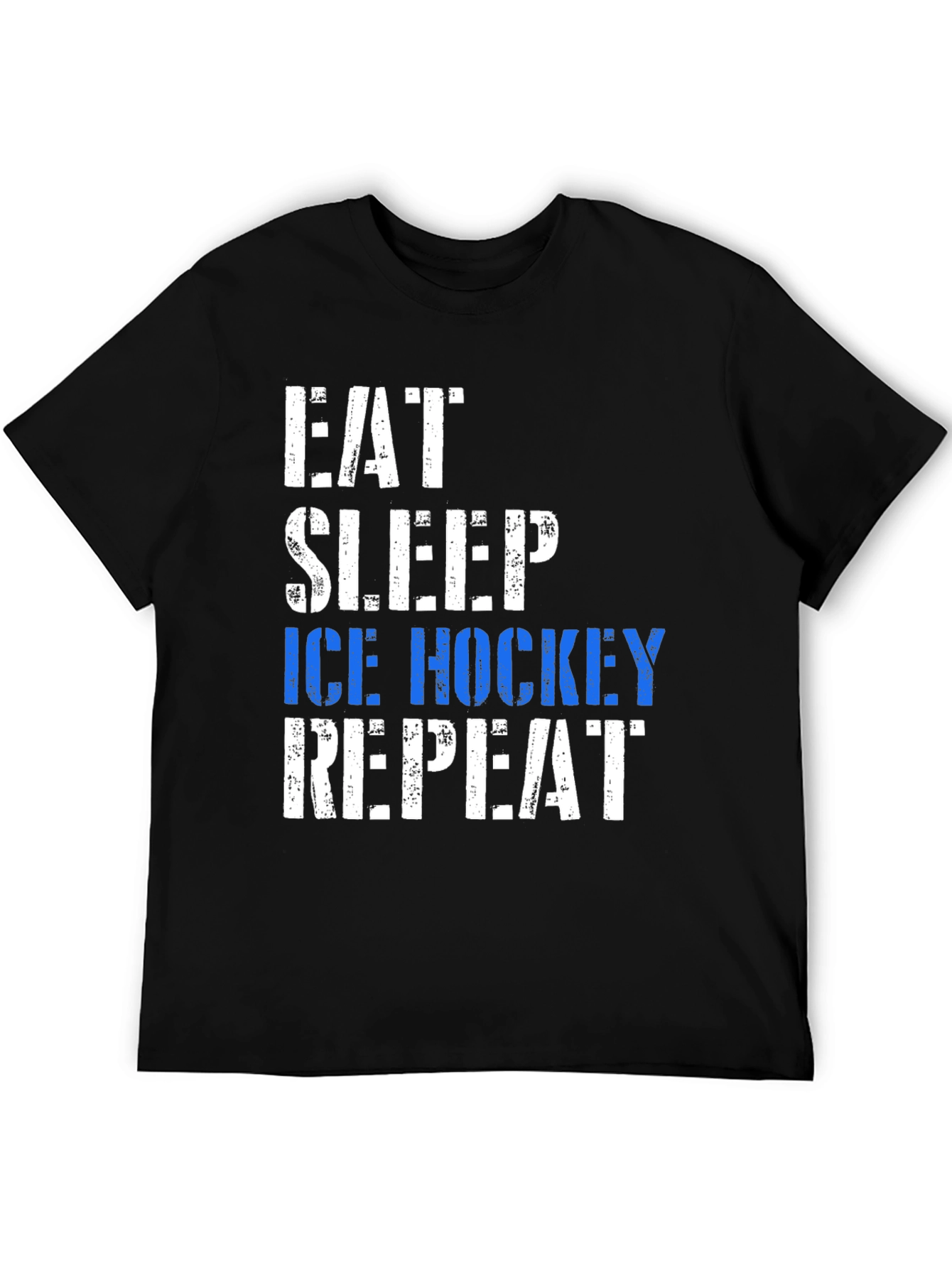 Eat Sleep Ice Hockey Repeat Graphic Tee