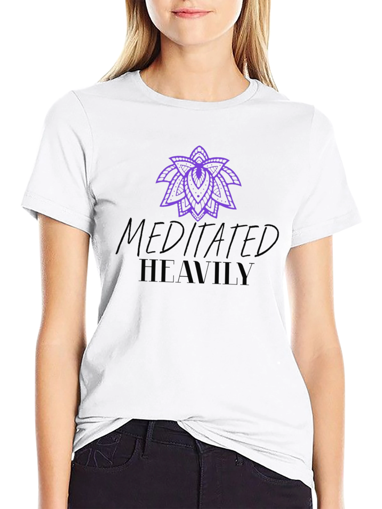 Meditated Heavily Graphic Tee