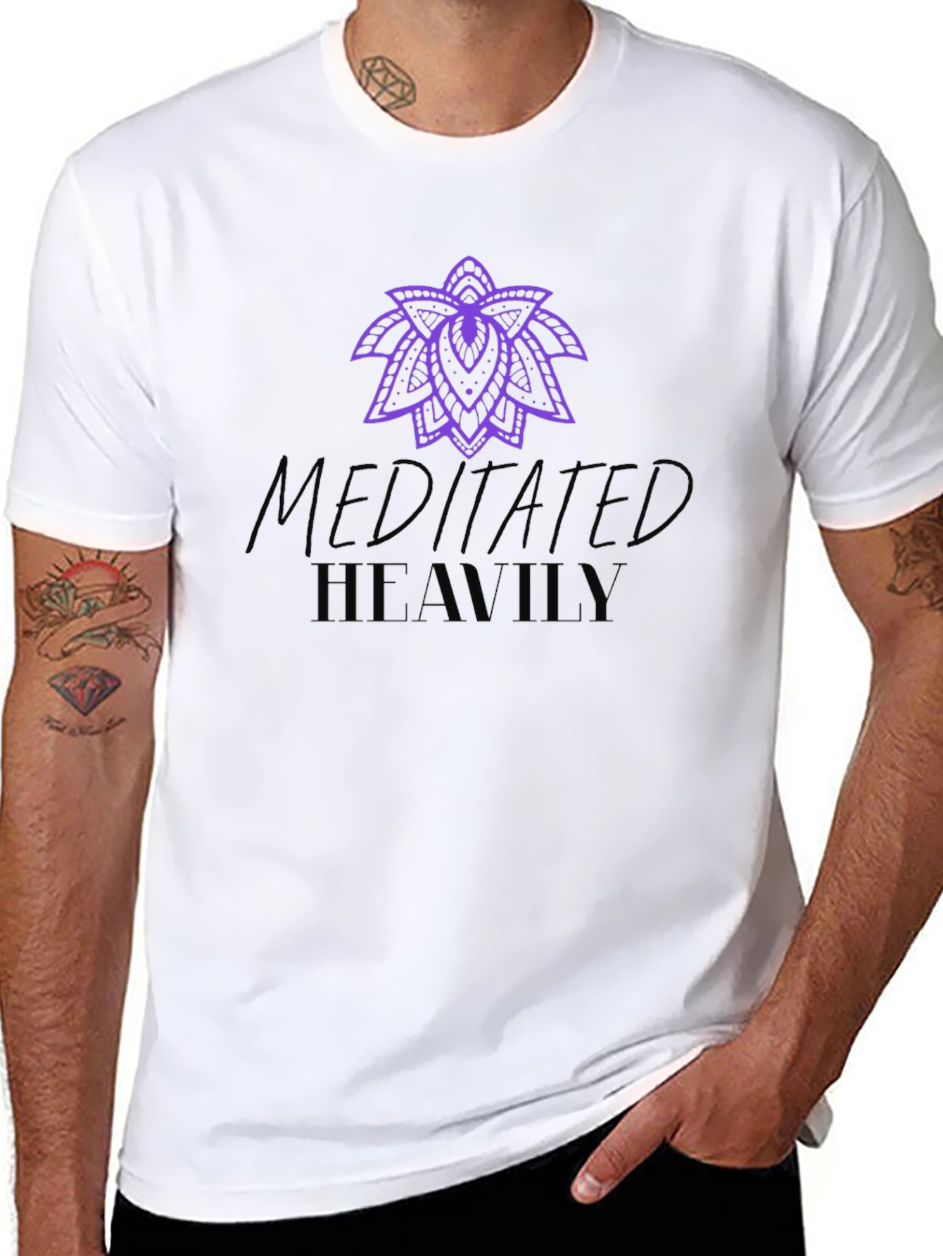 Meditated Heavily Graphic Tee