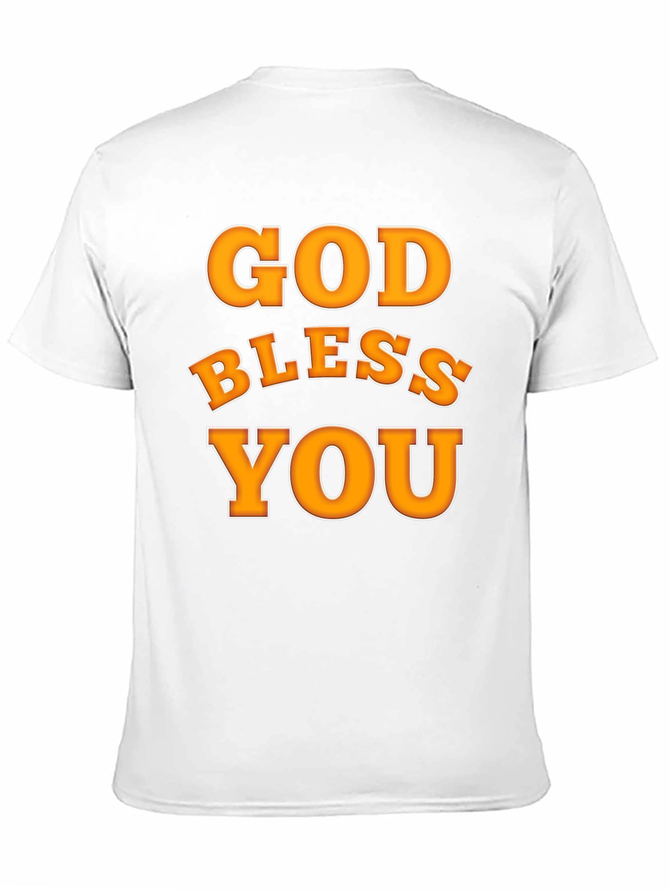 God Bless You Graphic T-Shirt Black Cotton