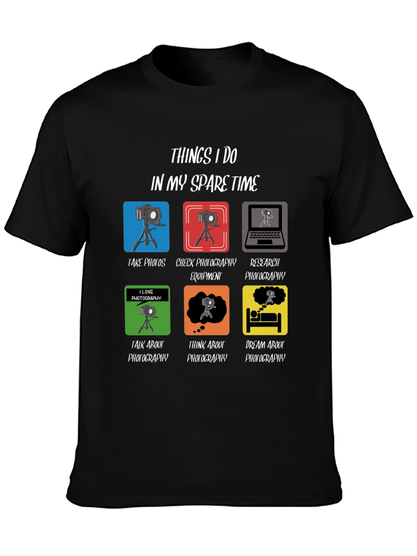 Photographers Spare Time T-Shirt - Photography Lover Gift