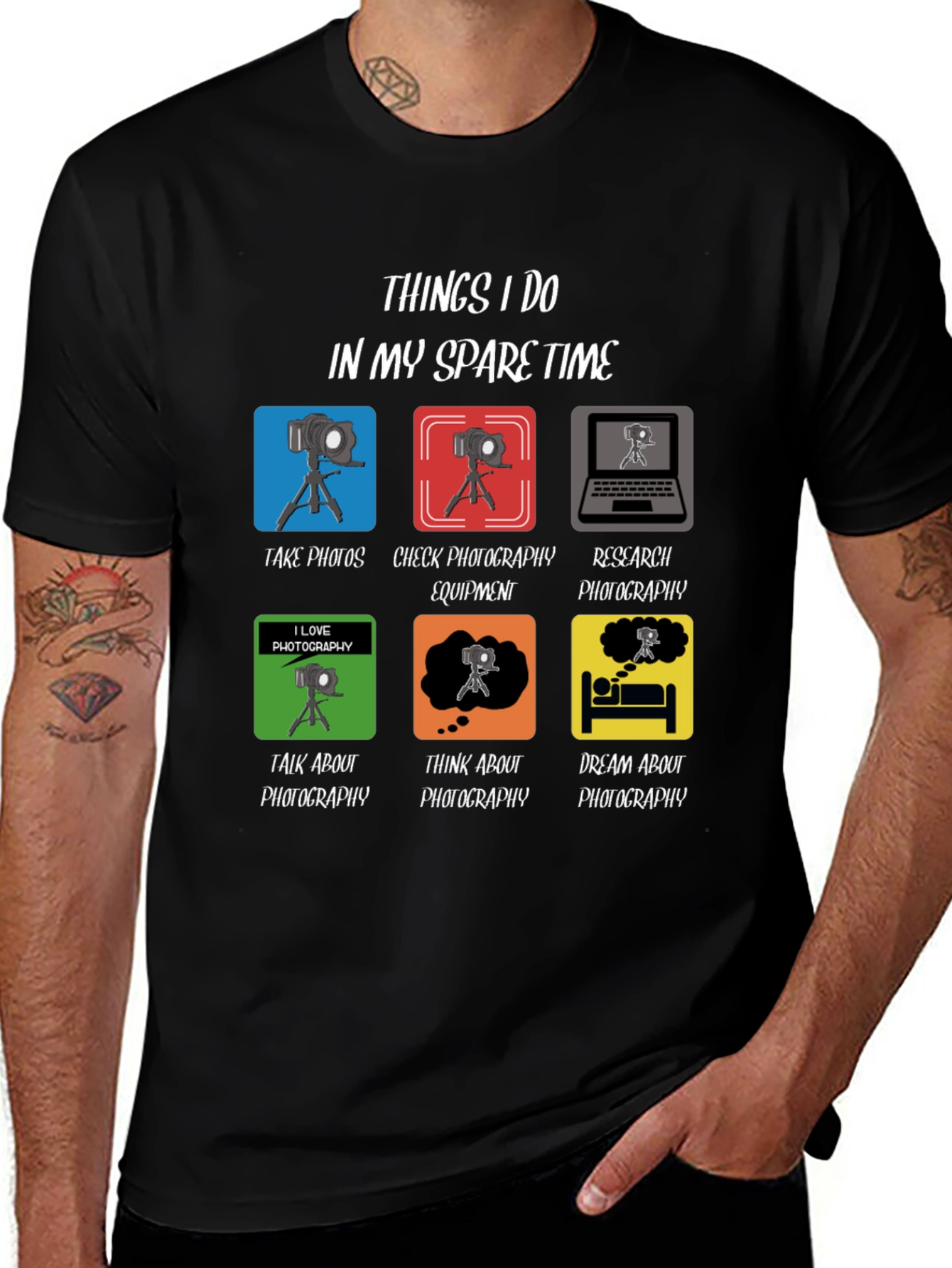 Photographers Spare Time T-Shirt - Photography Lover Gift