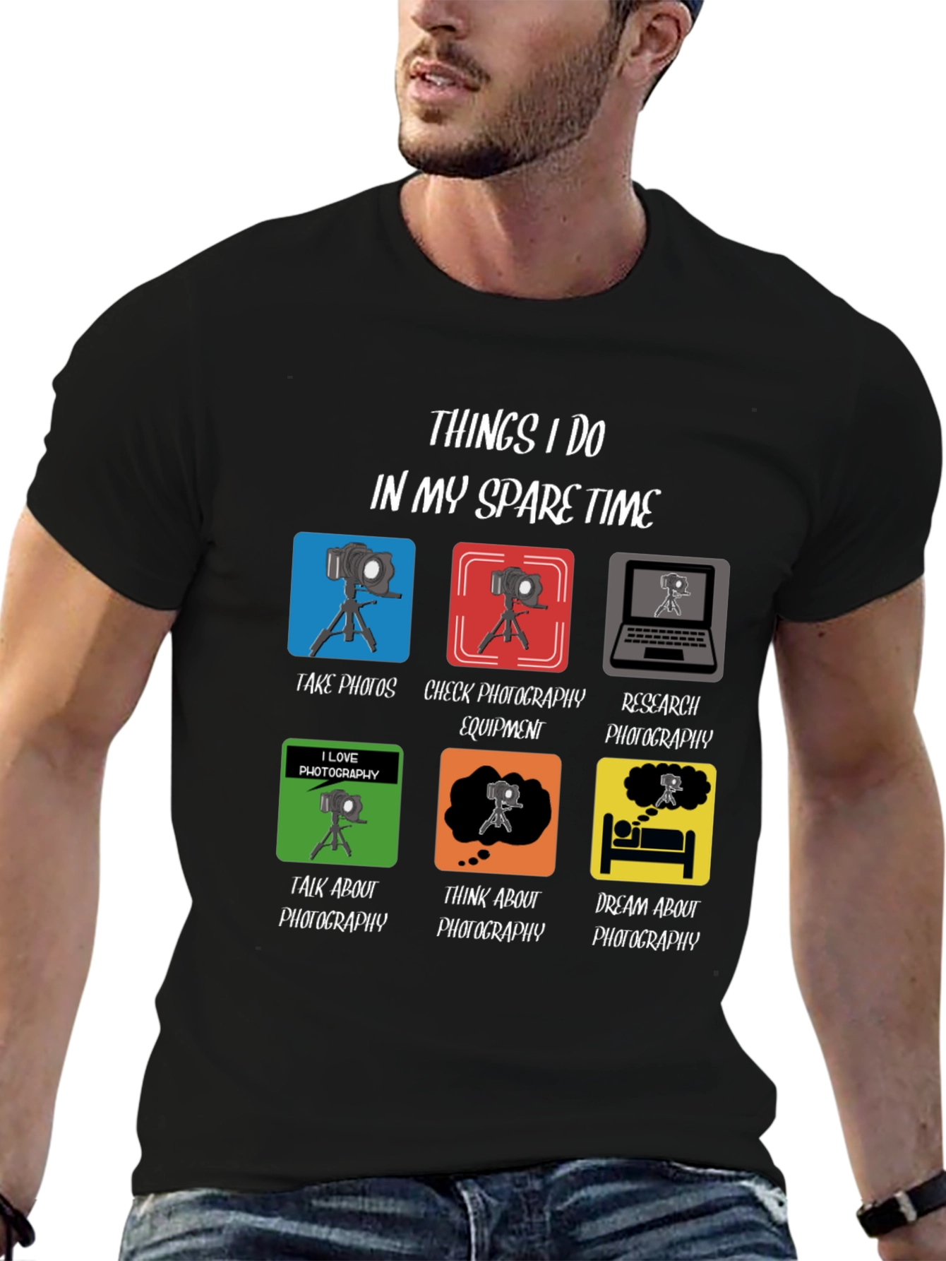 Photographers Spare Time T-Shirt - Photography Lover Gift