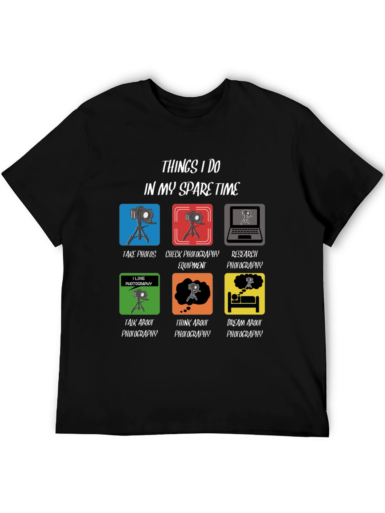Photographers Spare Time T-Shirt - Photography Lover Gift
