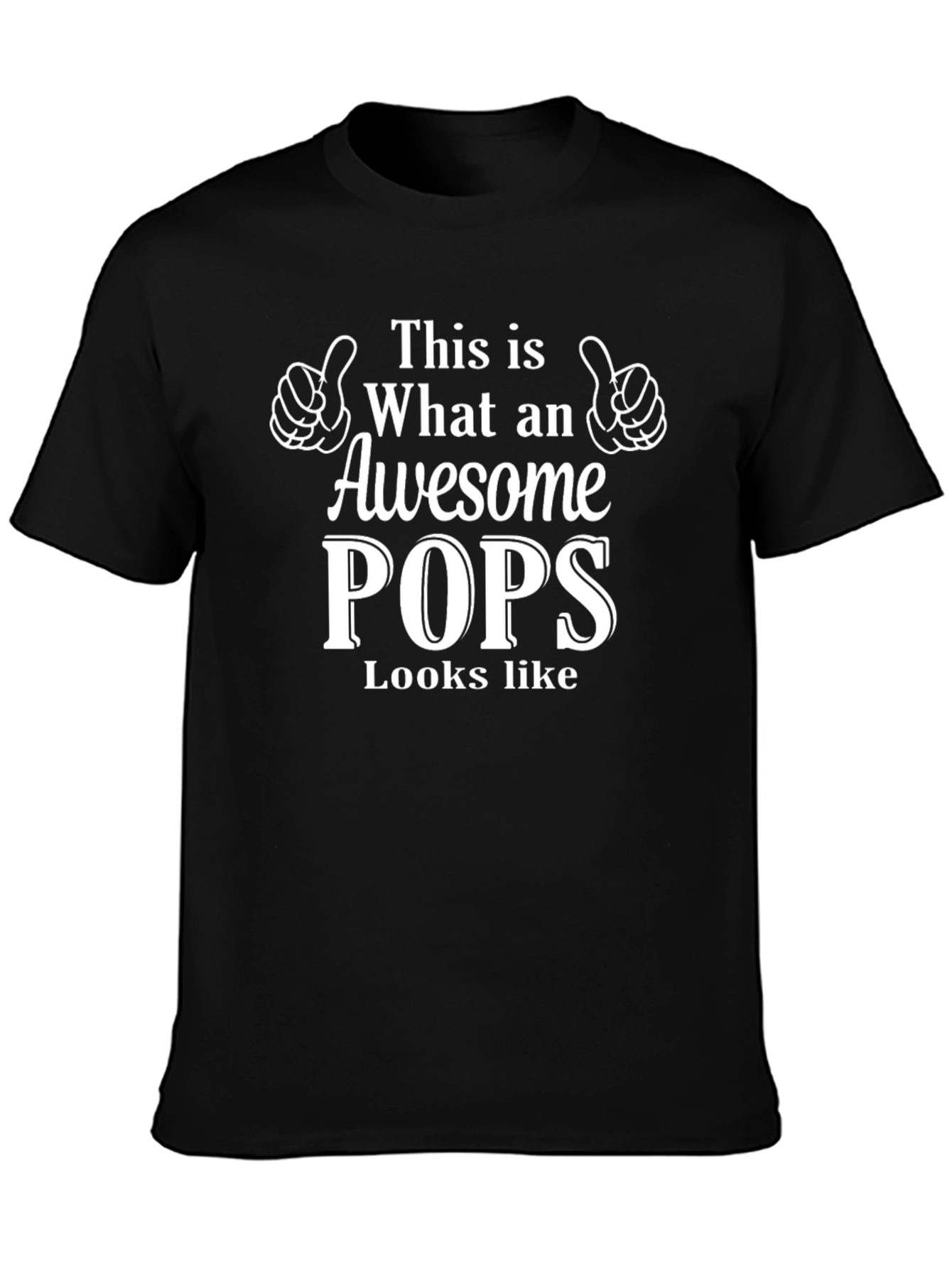 Awesome Pops T-Shirt - Fathers Day Gift