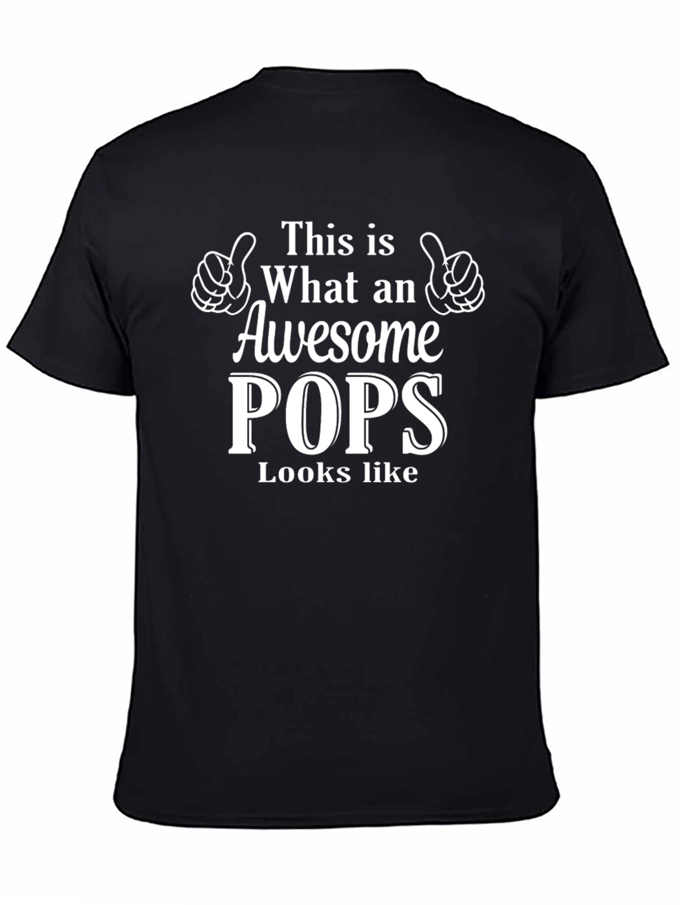 Awesome Pops T-Shirt - Fathers Day Gift