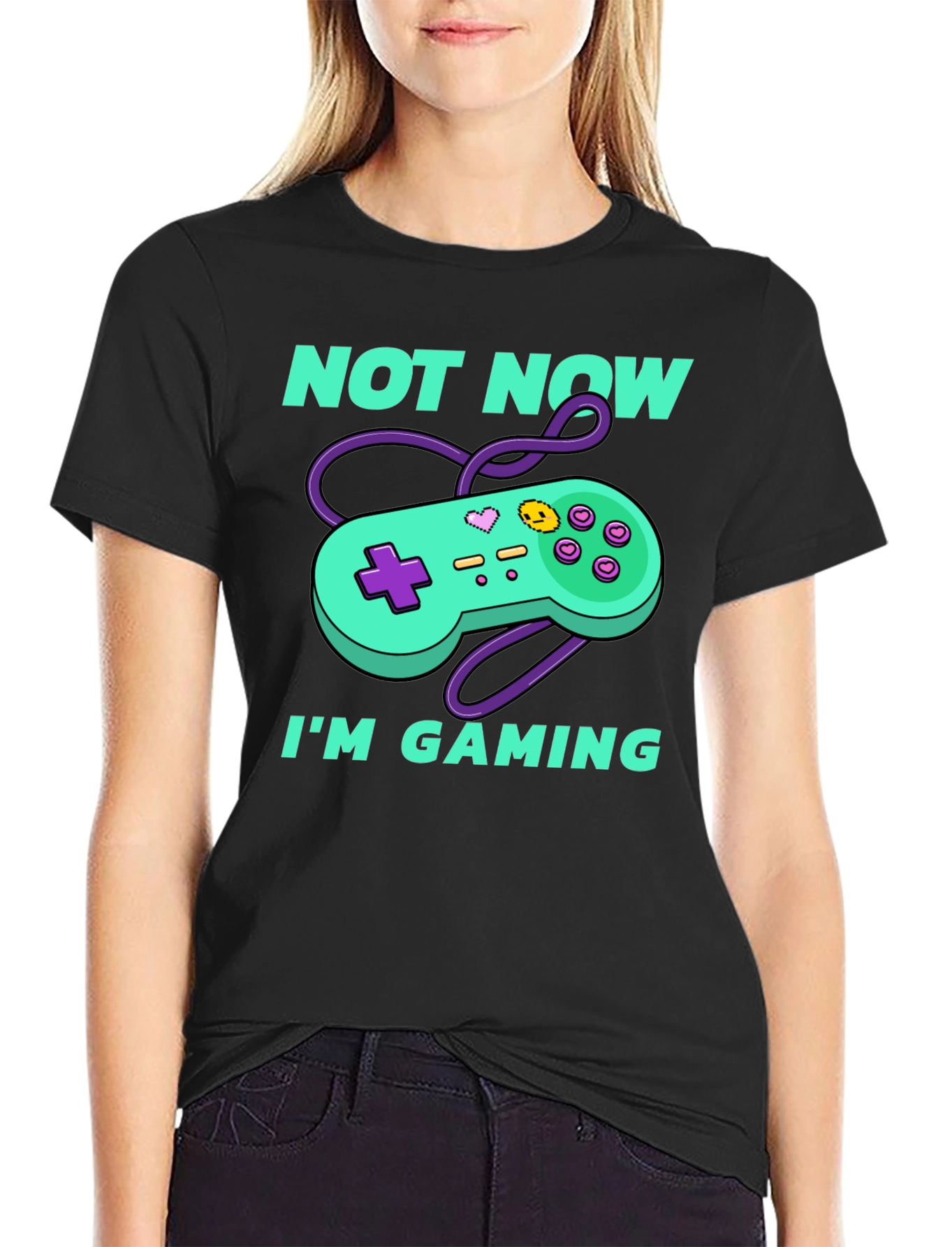 Not Now Im Gaming T-Shirt - Funny Gamer Tee