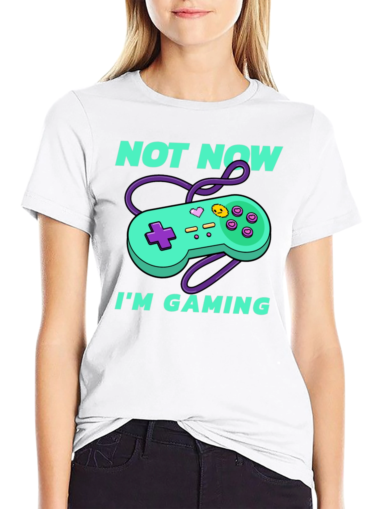Not Now Im Gaming T-Shirt - Funny Gamer Tee