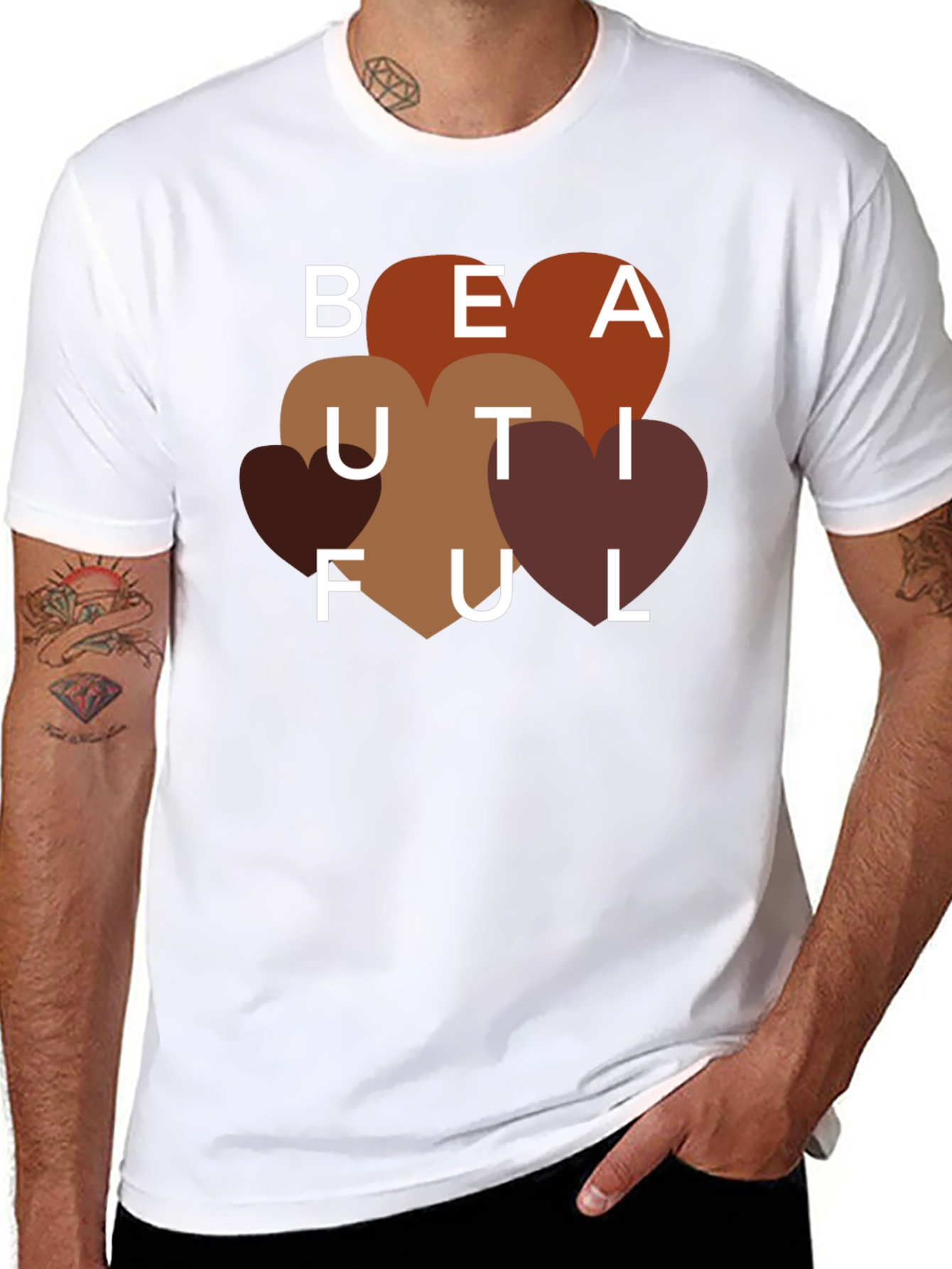Beautiful Heart Tee - Stylish Graphic T-Shirt