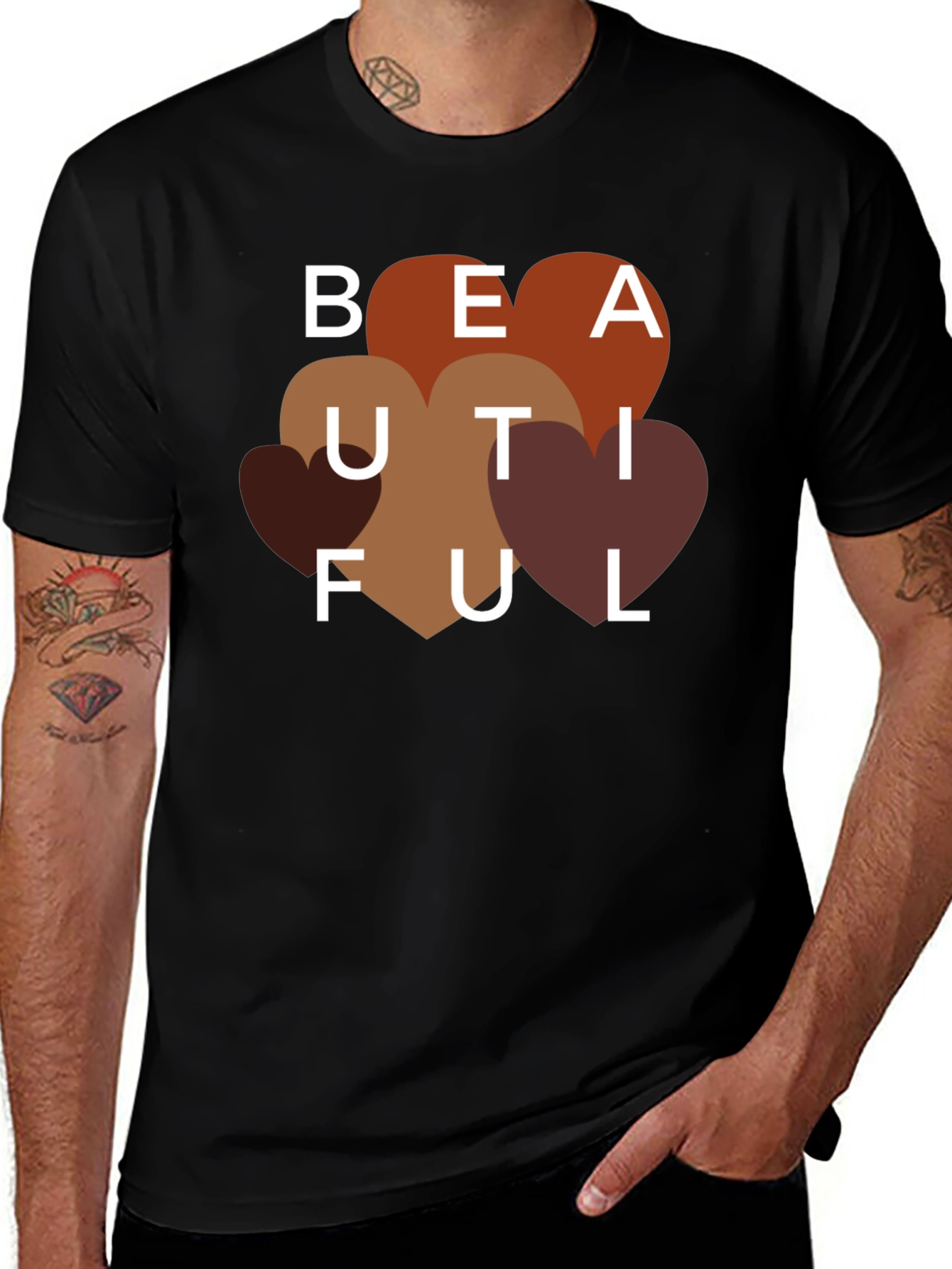 Beautiful Heart Tee - Stylish Graphic T-Shirt