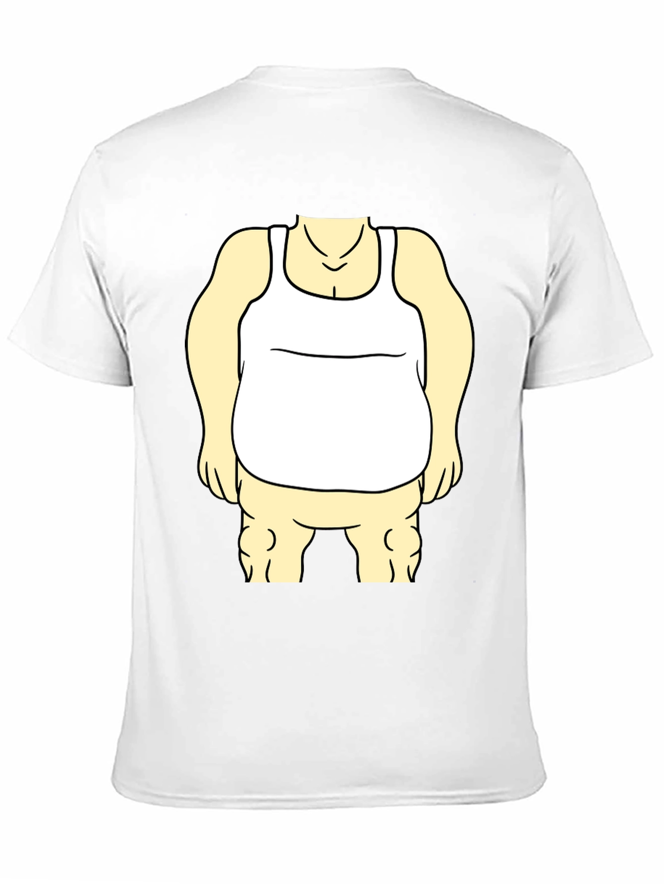 Funny Cartoon Character Graphic Black T-Shirt