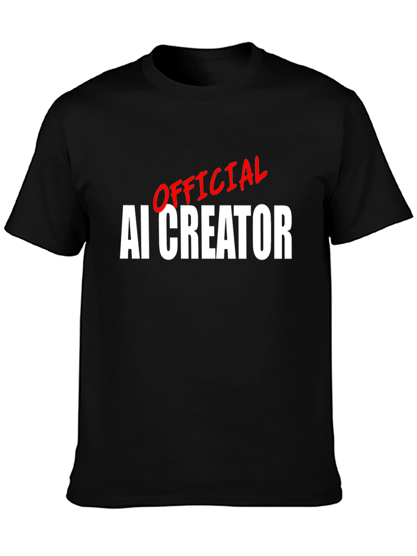 Official AI Creator T-Shirt - Black Bold Design